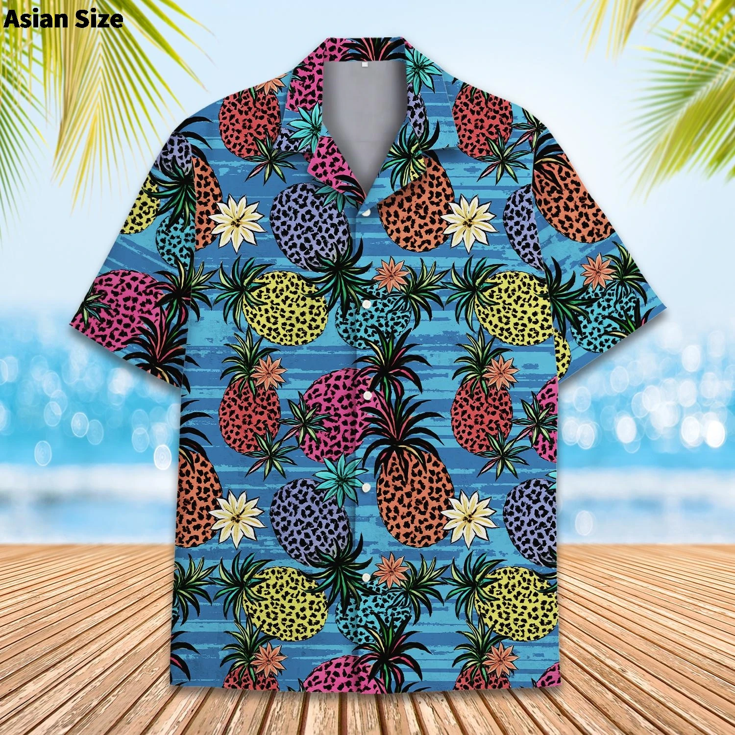 Hip Hop Ananas Fruit Hawaiiaanse Shirts 3d Print Mannen Mode Blouses Casual Strand Camisas Zomer mannen Vocation Revers Y2k shirt