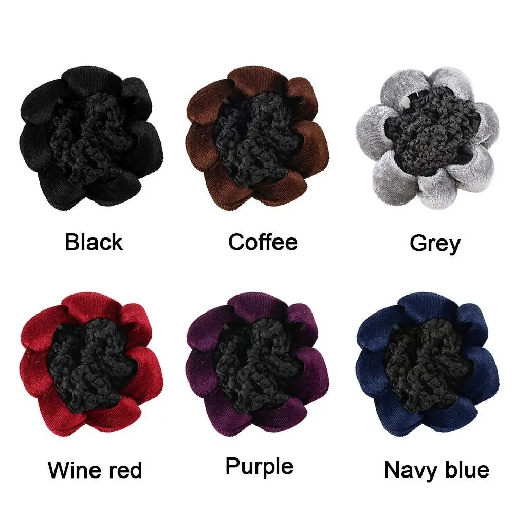 Crochet Snood Lace Velet Hair Ballet Dance Skating Snood Elastic Hair Net Bun Hair Styling Tool