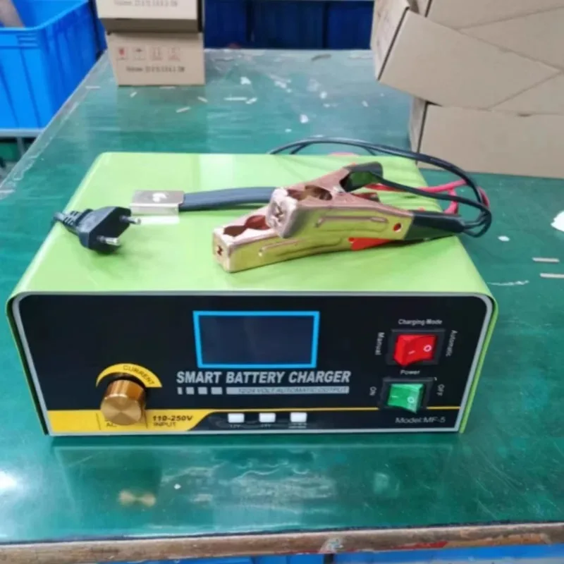 High Power Smart Battery Charger for 12V24V Car Truck Boat Forklift Battery Charge Device Pulse Repair Charger 800W