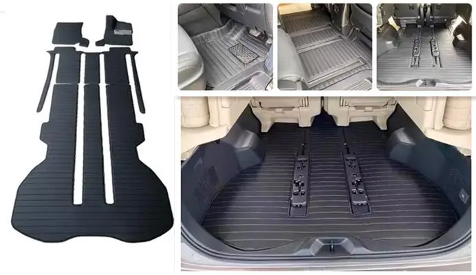 

High quality rugs! Custom full set car floor mats + trunk mat for Lexus LM 350h 7 seats 2025 waterproof carpets for LM350h 2024
