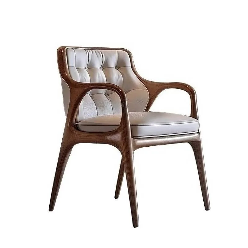 

Italian Armrest Design Accent Dining Chair Living Room Arm Upholstery Backrest Dining Chairs Furniture