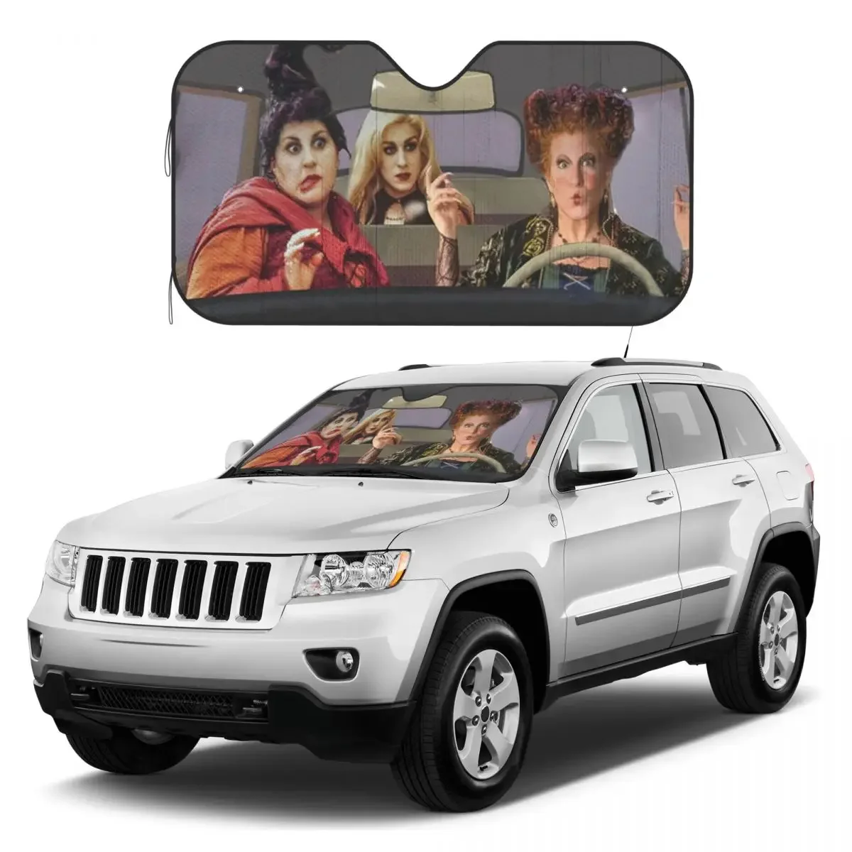 Hocus Pocus Sunshades Reflector Anti Uv Custom Funny Car Sunshade Sun Shade