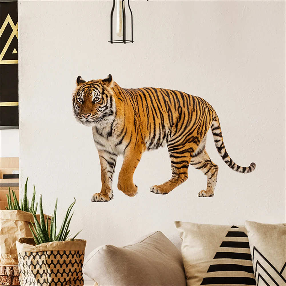 

Wall Sticker Lifelike Tiger Wall Art Decorations Removable Wall Decals Peel And Stick Home Decor For Bedroom Living Room