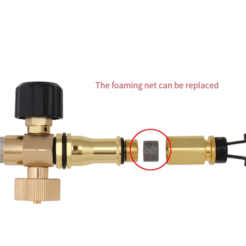 شبكة رغوية CQMF-Foamer لملحقات المولدات لوعاء رش رغوة غسيل السيارات بالضغط العالي وعاء PA #6
