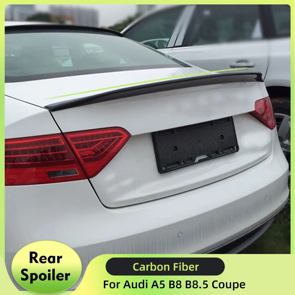 

Carbon Fiber / FRP Rear Spoiler Wing for Audi A5 B8 B8.5 Coupe 2Door 2008-2015 Quattro Standard Not for A5 Sline Trunk Boot Lip