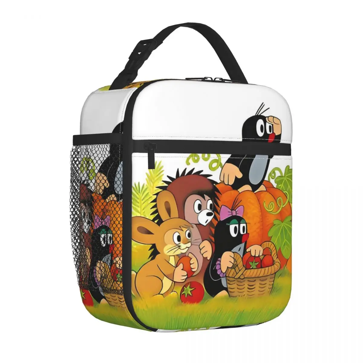 حقيبة غداء معزولة من كارتون ذا ليتل مول، حقيبة حرارية   حاوية وجبة لطيفة ذات سعة عالية، صندوق غداء للرجال والنساء