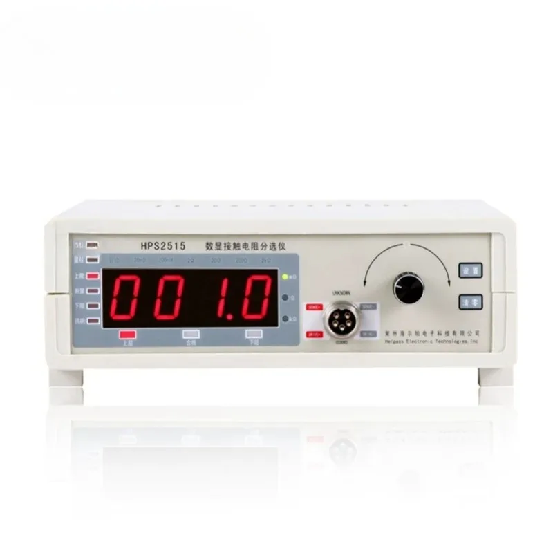 Four-point probe tester with LED display, coating resistance meter for thin films, measuring range 1mΩ-1999Ω/sq