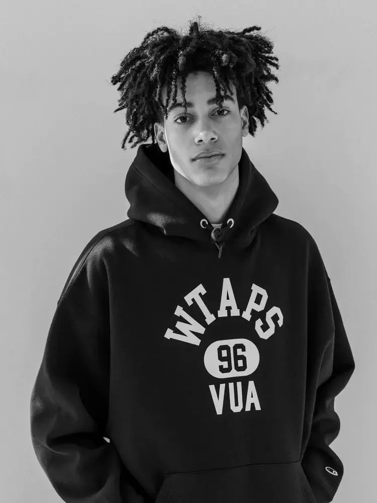 

Худи свободного кроя WTAPS Collaborative Academy CTPL, повседневная одежда, хлопок/полиэстер, теплая, для всех