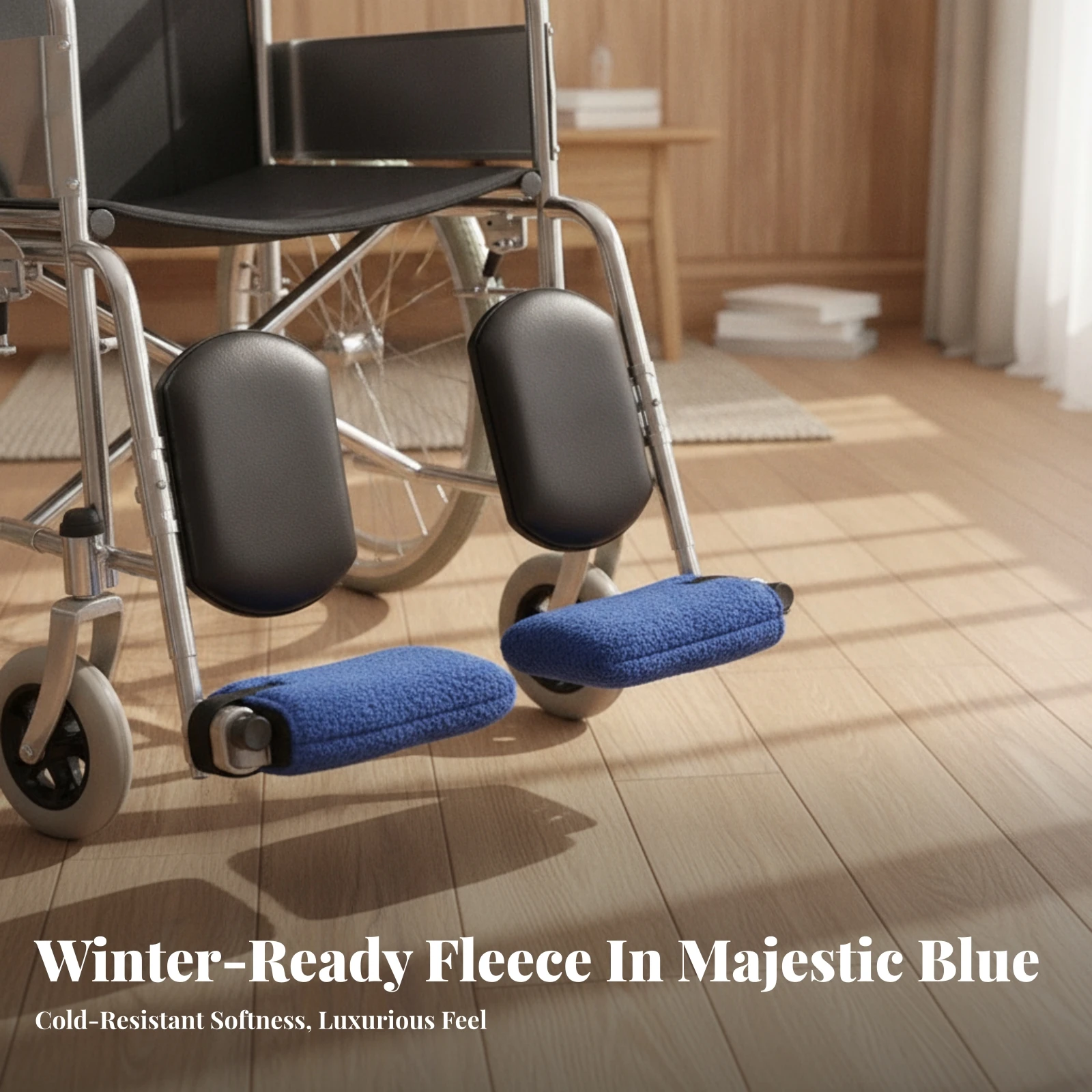 Wheelchair Footrest Covers Comfortable Wheelchair Footrest Pads Soft Snug for Wheelchairs