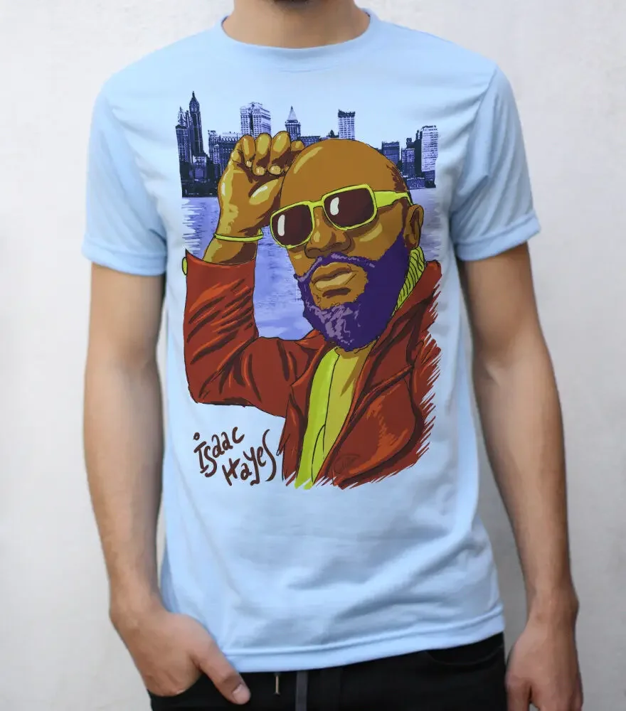 Isaac Hayes T shirt Artwork Y2K tops Unisex Summer Short Sleeve