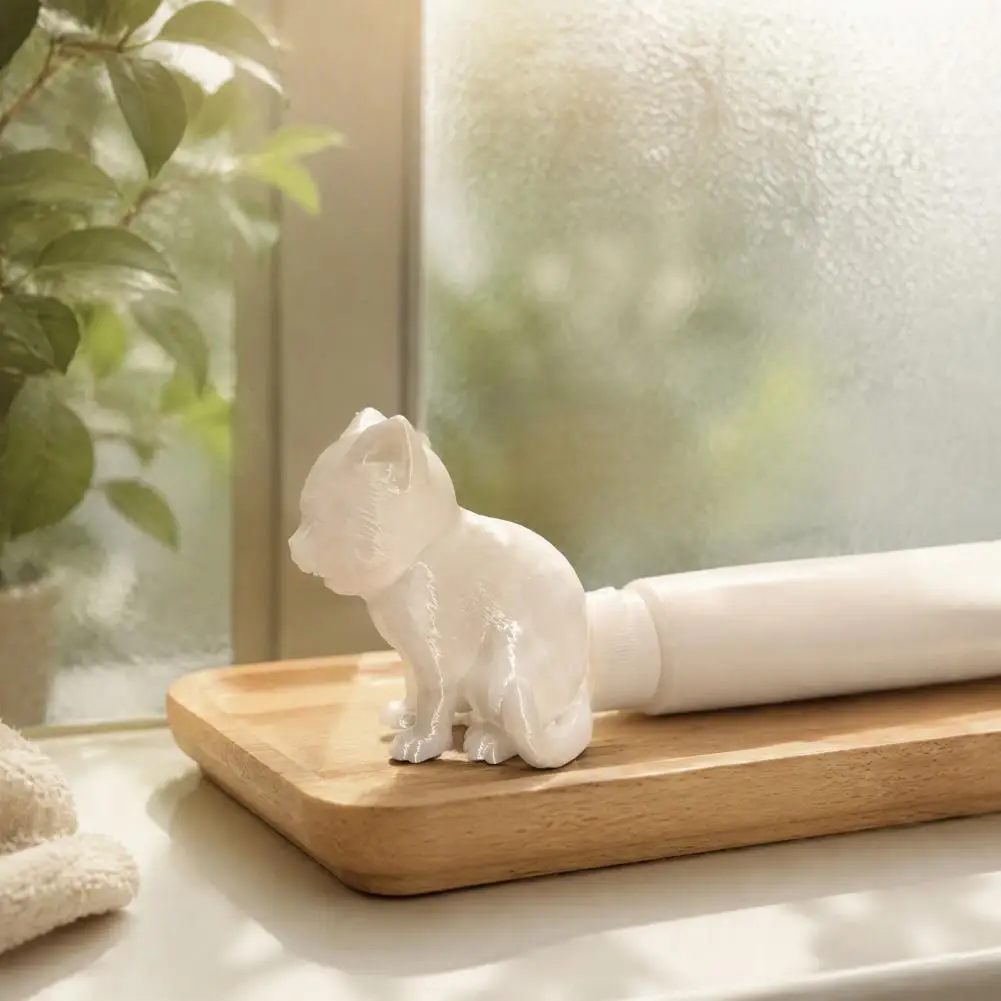 Decorative Desktop Ornament Funny Toothpaste Squeezer Funny Cat Toothpaste Dispenser 3d Printed Pet Toothpaste Squeezer for Easy
