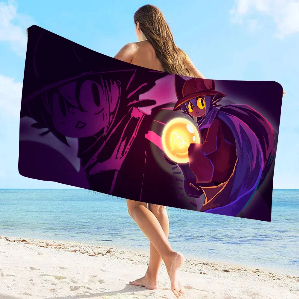 1pc Game Anime Niko Oneshot Towel Microfiber Beach Towel Quick Dry Kids Beach Blanket Soft Unisex Camping Pool Towel