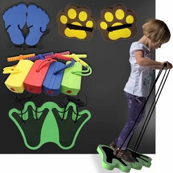 Kids Sports Games Toys Foam Pogo Stick Jumper Indoor Outdoor Fun Fitness Equipment Improve Bounce Sensory Toys for Boy Girl Gift