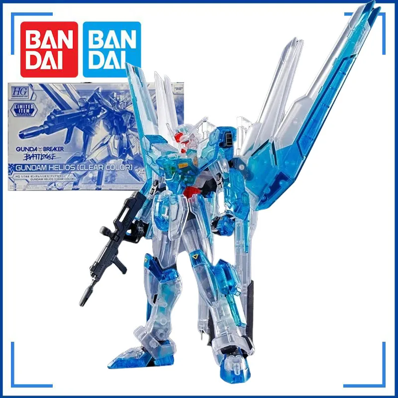 

Bandai оригинальный комплект модели Gundam Anime PB Limited HG 1/144 GUNDAM HELIOS CLEAR COLOR Фигурки игрушки Подарки для детей