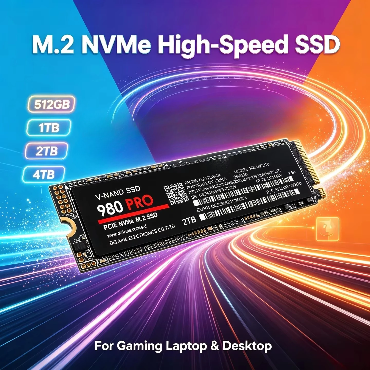 512GB 1TB 2TB 4TB M.2 NVMe Internal SSD – Blazing-Fast PCIe Solid State Drive for Gaming Laptop Desktop Stop Waiting