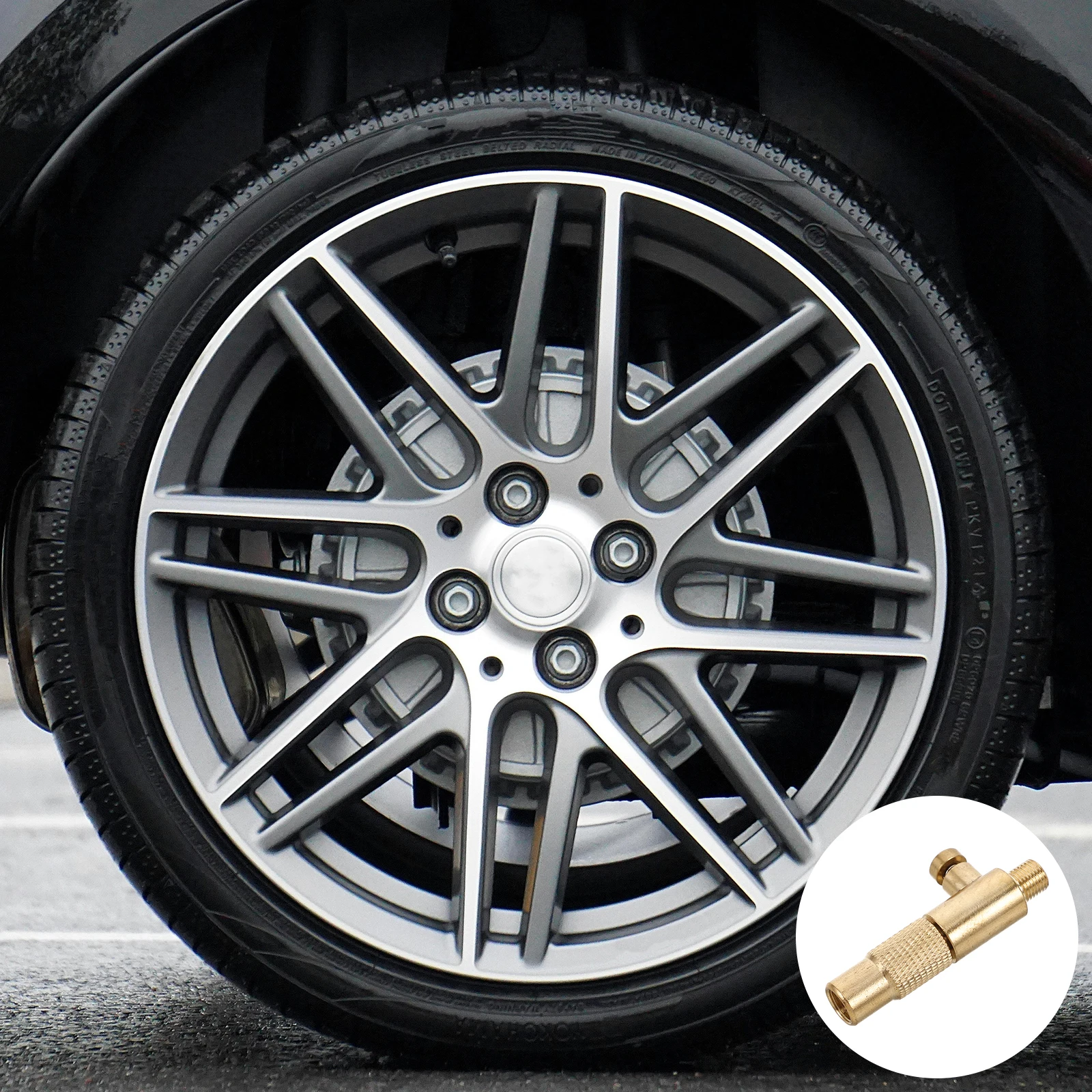 

Car Air Pump Accessory Quick Connect Valve Adapters Portable Air Compressor Adapters For Car Tires Bicycles Multifunctional Tire