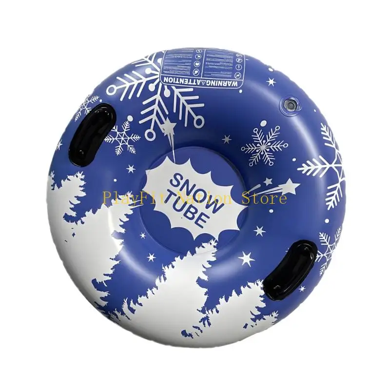 242F Opblaasbare Sneeuw Buis Slee Met Handvatten Opblaasbare Ski Ringen Pvc Rodelen Buis Portable Winter Sneeuw Rodelen