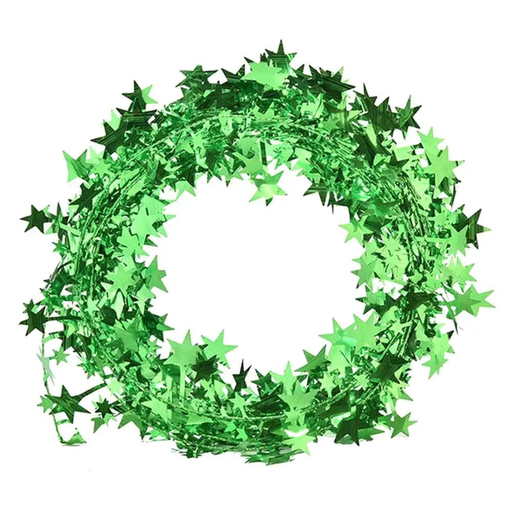 New Year New Year Christmas Tree Xmas Star Pine Tinsel Rattan Garland Christmas Decoration Hanging Ornaments