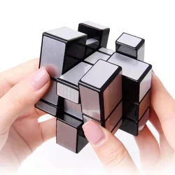 Cubo de espejo para niños, 3x3 antiestrés de juguete, juego de velocidad IQ