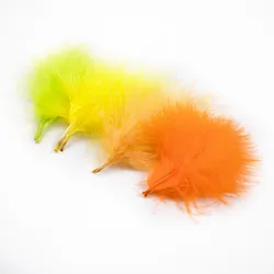 50pcs Fluffy Marabou Turkey Feathers 7-12cm Dyeing Natural Feather for Crafts Fly Tying Material Jewellery Feather Accessory