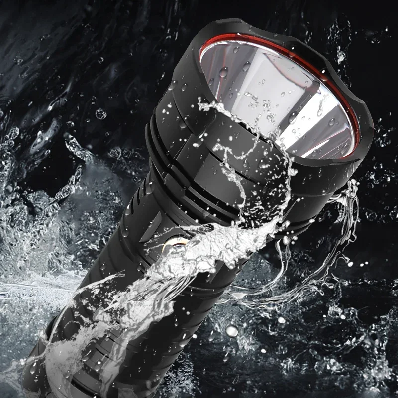 強力な光量、充電式、超高輝度、屋外用、長距離照射、led、ポータブル、ハイパワー、白色レーザーライト