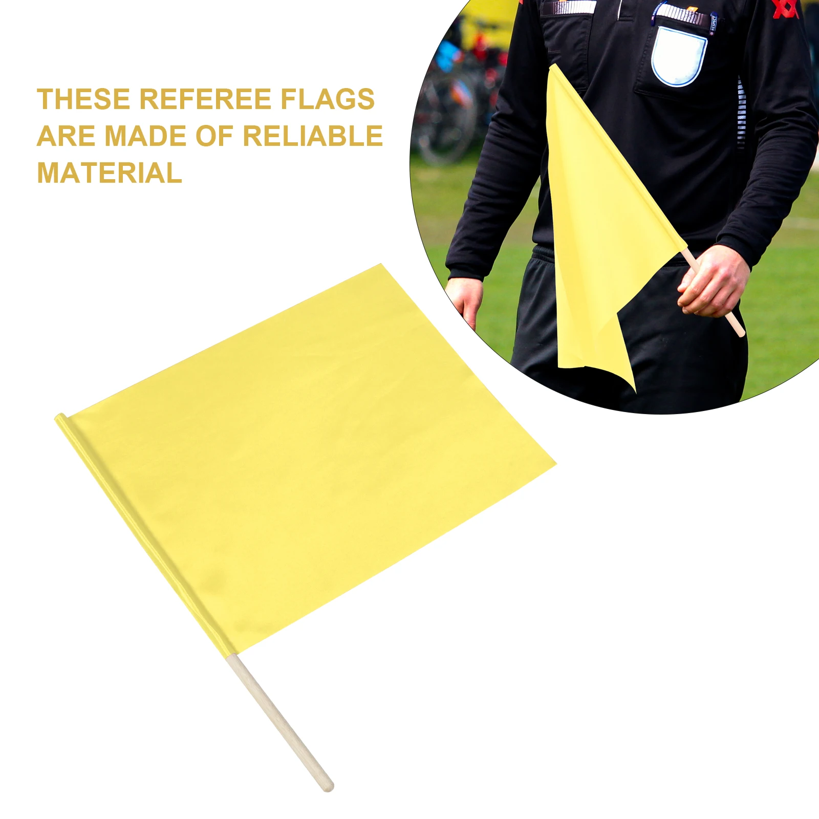 

4 Pcs Flag Flags for Soccer Referees Hand Competition Sport Commemorate Referee's Equipment