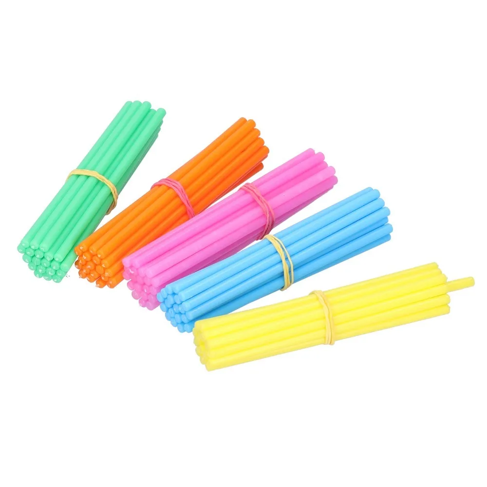 100Pcs Solid Core Counting Sticks Multi Color Cylindrical Shape Number Sticks Smooth Surface Box Packed Math Manipulatives