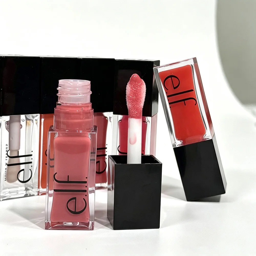 Brillo Labial Elf Bright Shine, Hidrata y Nutre Profundamente los Labios, Mejora la Piel Seca y las Líneas de los Labios, Deja un Labio Suave, Hidratado y Voluminoso
