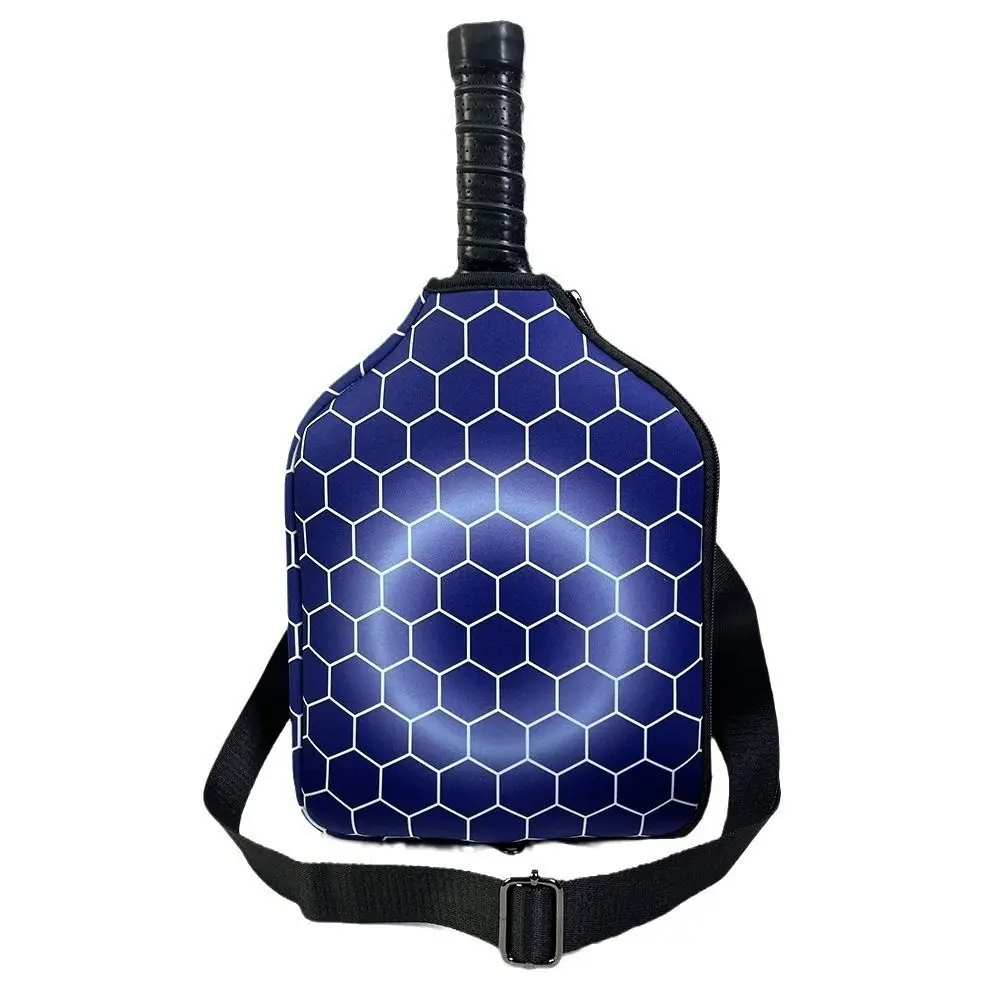 

Неопреновый рукав для ракетки Pickleball, держатель на молнии, одинарный плечевой ремень, чехлы для весла Pickleball, дизайн молнии, водонепроницаемый