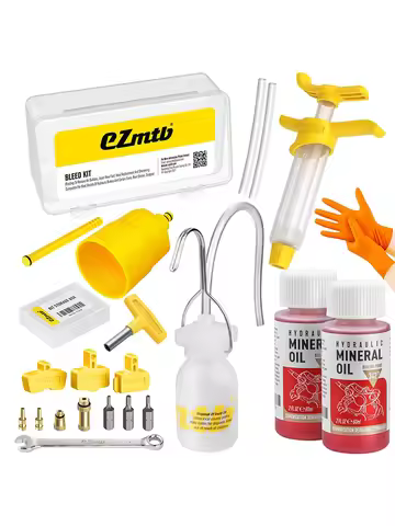 Brake Bleed Kit for Shimano Hydraulic Brakes, Brake Fluid Change Hydraulic Kits, Including 2Pcs 60ml Brake Fluid Mineral Oil