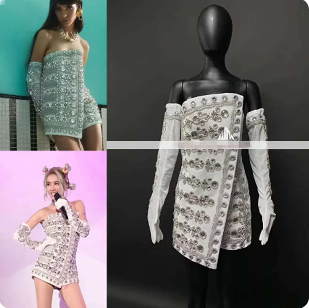 

Костюм для выступлений на сцене, для диджеев, для вечеринок в ночных клубах, для певиц, для танцевальных выступлений, для дня рождения, роскошная одежда, женская модная одежда, 2025