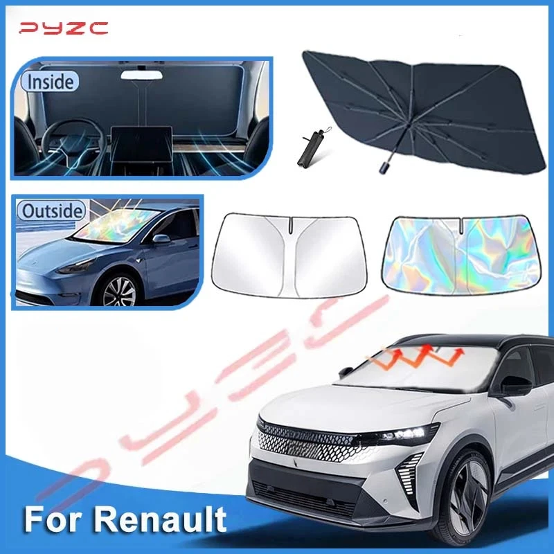 Auto Parts For Renault Scenic E-Tech 2024~2025 Car Front Window Sun Visor Blocks UV Refletive Parasol Sunshade Protector Cover