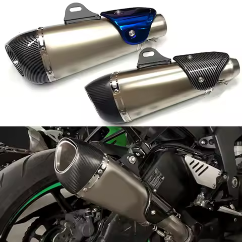 51mm Universal motorcycle exhaust alpha muffler with DB killer for R3 MT07 FZ1 R6 R15 ZX6R ZX10 Z900 Z400 1000 CBR1000 GSXR1000
