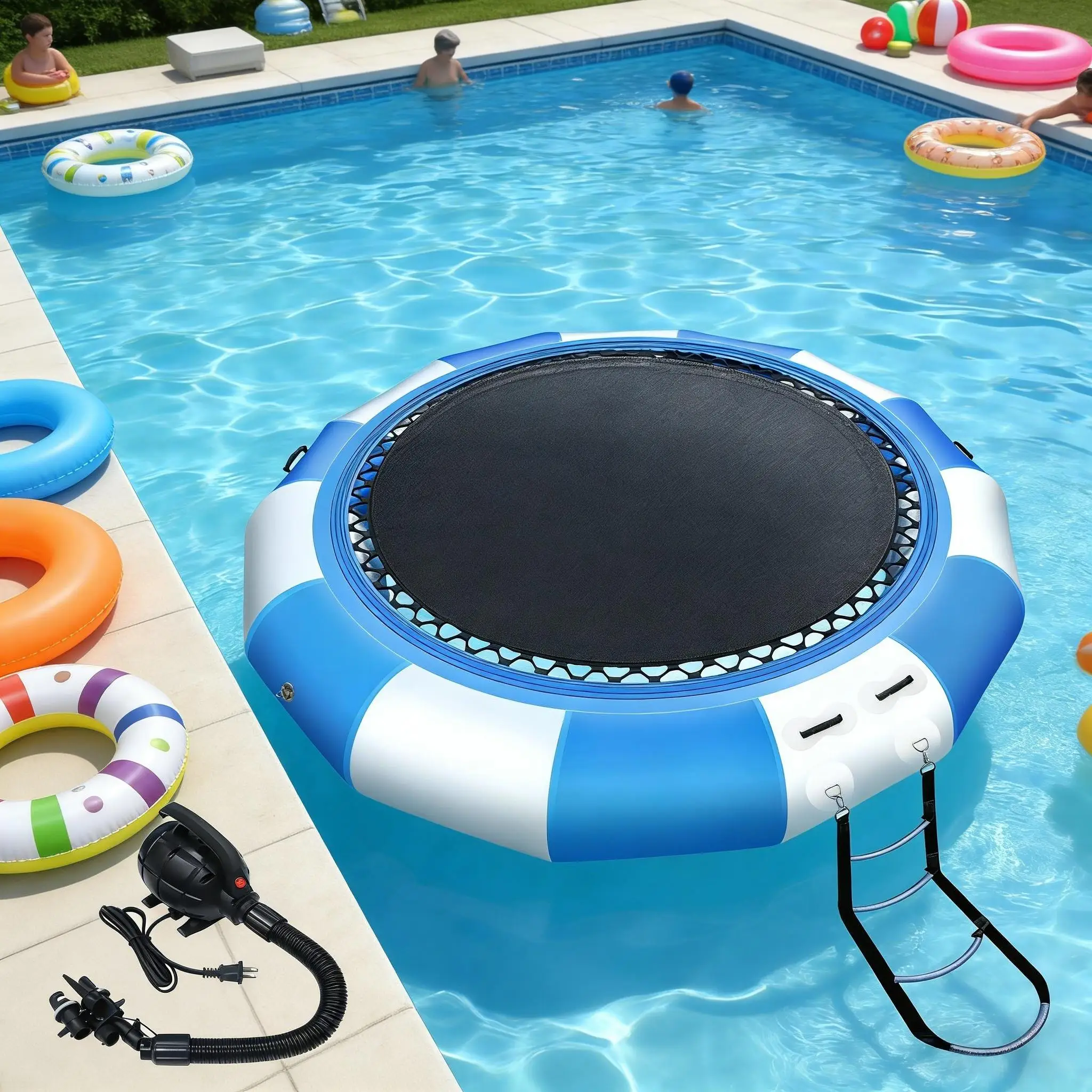 

High-quality Merchant Water Park Facilities Inflatable Water Trampoline for Water Playpromote sales