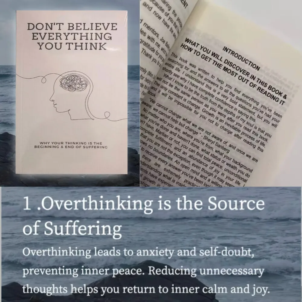 لا تصدق كل ما تعتقد بقلم جوزيف نجوين لماذا تفكرتك هو بداية ونهاية الاختناق كتاب اللغة الإنجليزية ذات الغلاف الورقي