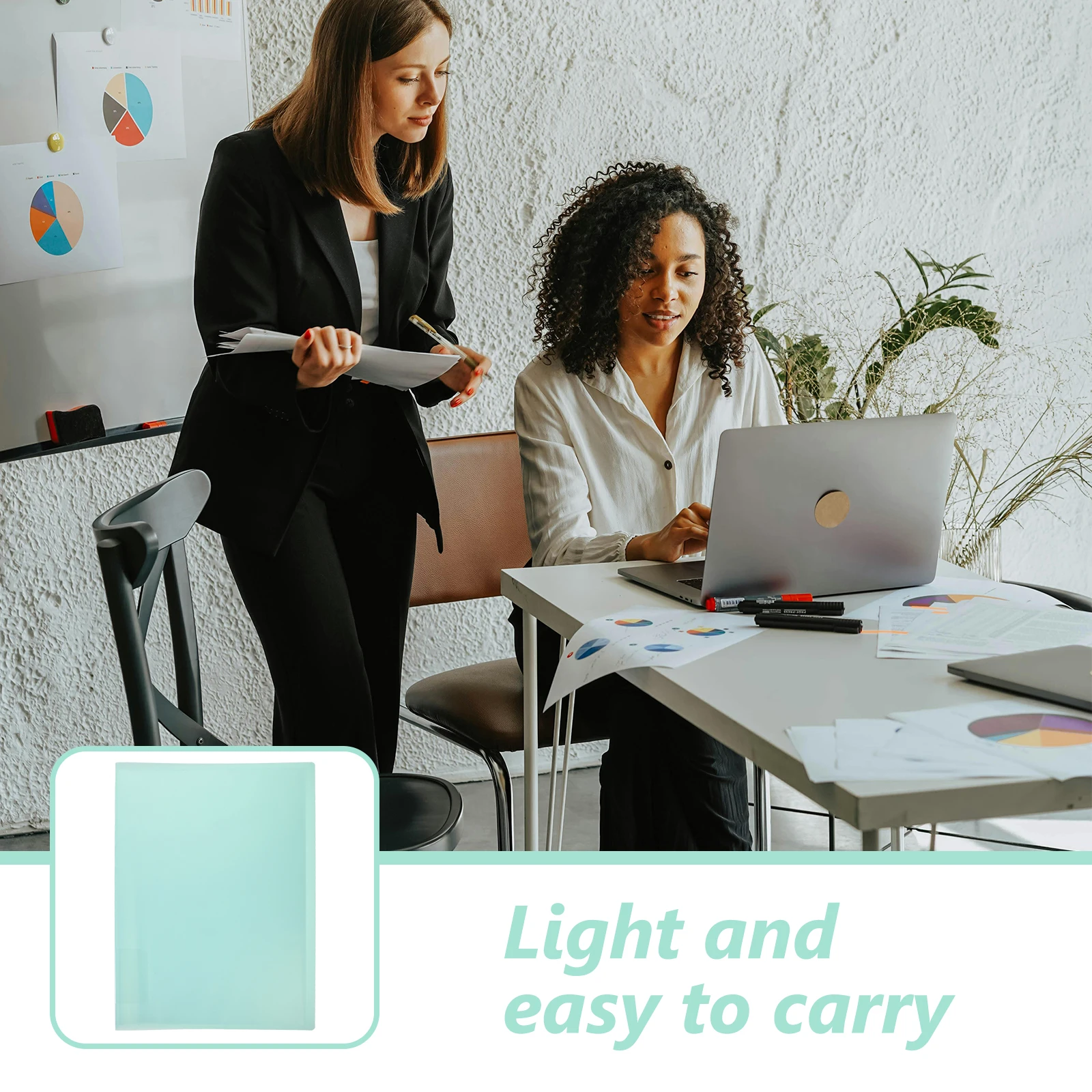 

30pcs A3 File Folders Document Protective Case Lightweight Portable Artwork Storage Folder Presentation Book Plastic ganizer