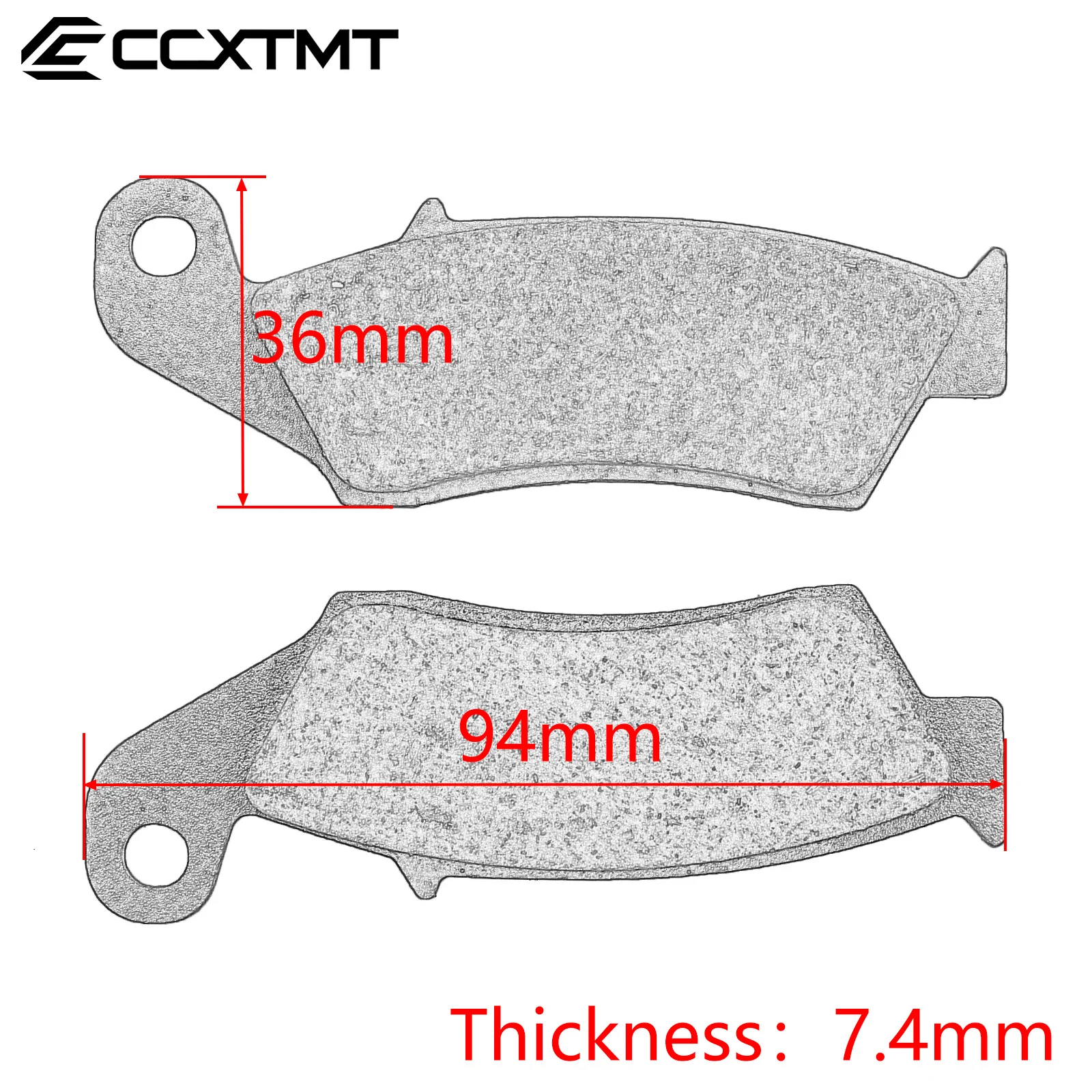 Motorcycle Front & Rear Brake Pads For Honda CRF250X CRF450X CRF250R CRF450R CRF250RX CRF450RX CR125R CR250R CRF450RL CRF450RS view 3