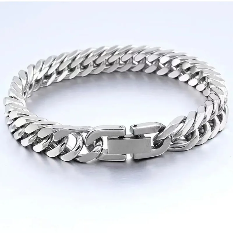 ZG New Design Titanium Steel Four Sided Woven Bracelet for Men Simple and Versatile Cuban Women Bracelet Jewelry