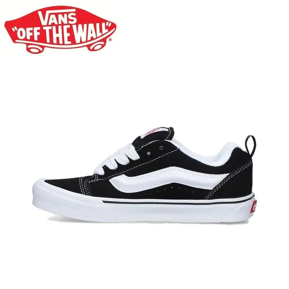 Original Vans Knu Skool Canvas Skateboard Low Cut Unisex Women Men Shoes Sneakers Shoes VN0009QC6BT1