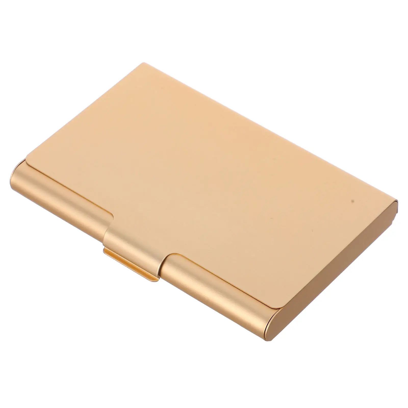 Lightweight Aluminum Alloy Card Holder Sleek Compact Business Card Case Portable Wallet for Name Cards Credit Cards Office