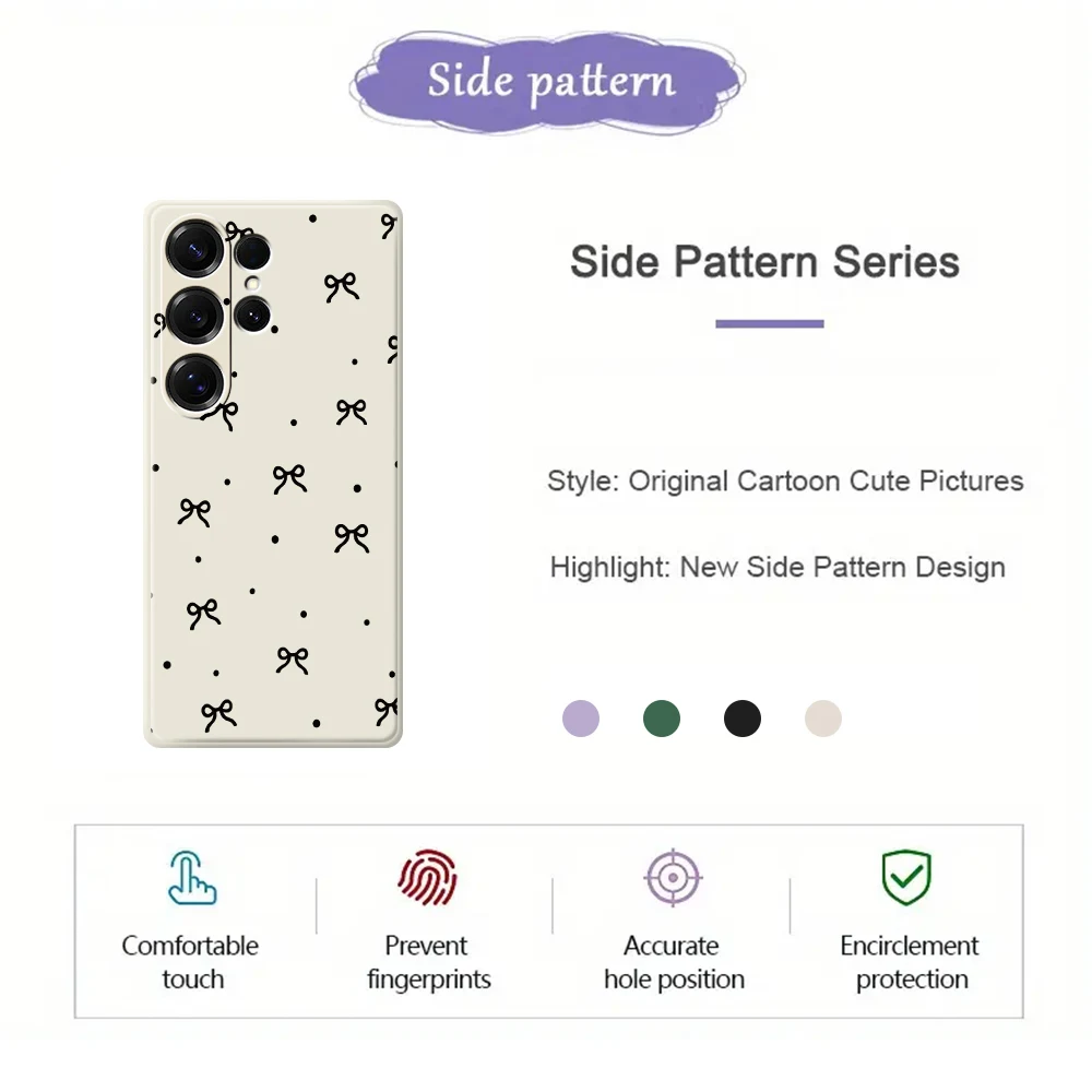 Bowknot Polka Dot Phone Case For Samsung Galaxy A56 A32 A23 A22 5G A32 A23 4G A55 A54 A53 A52 A51 A35 A34 A31 A25 A24 Soft Cover