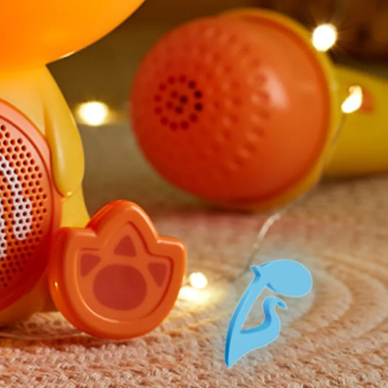Children Toy Cute Duck Singing Sound Karaoke Machine Early Education Rechargeable Microphone Toys for Girls Boys Birthday Gifts