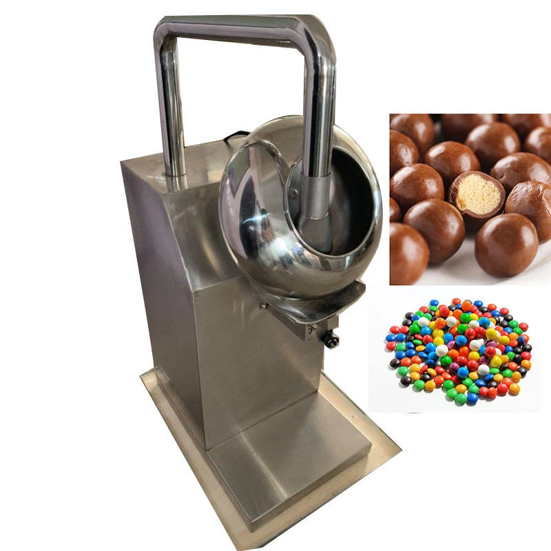 Hot Sale Stainless Steel Candy Chocolate Coating Machine Chocolate Rounder Coater Sugar Peanut Coating Machine