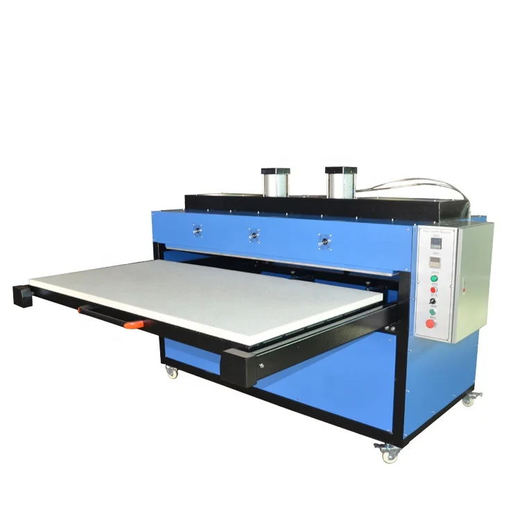 Large Format 80X100 100X120cm Semi-Automatic Pneumatic Sublimation Heat Press T-Shirt Textile Garment New Heat Transfer Machine