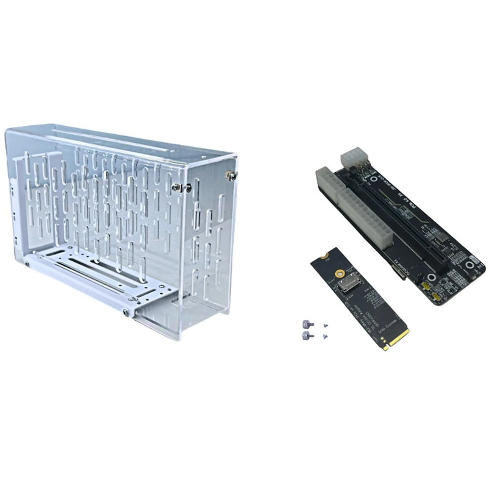 ABGR-For Oculink/M.2 Nvme بطاقة الرسومات الخارجية للكمبيوتر المحمول EGPU حافظة GPU Dock PCIE 4.0X4 Gen4 بطاقة توسيع GDP للكمبيوتر المحمول