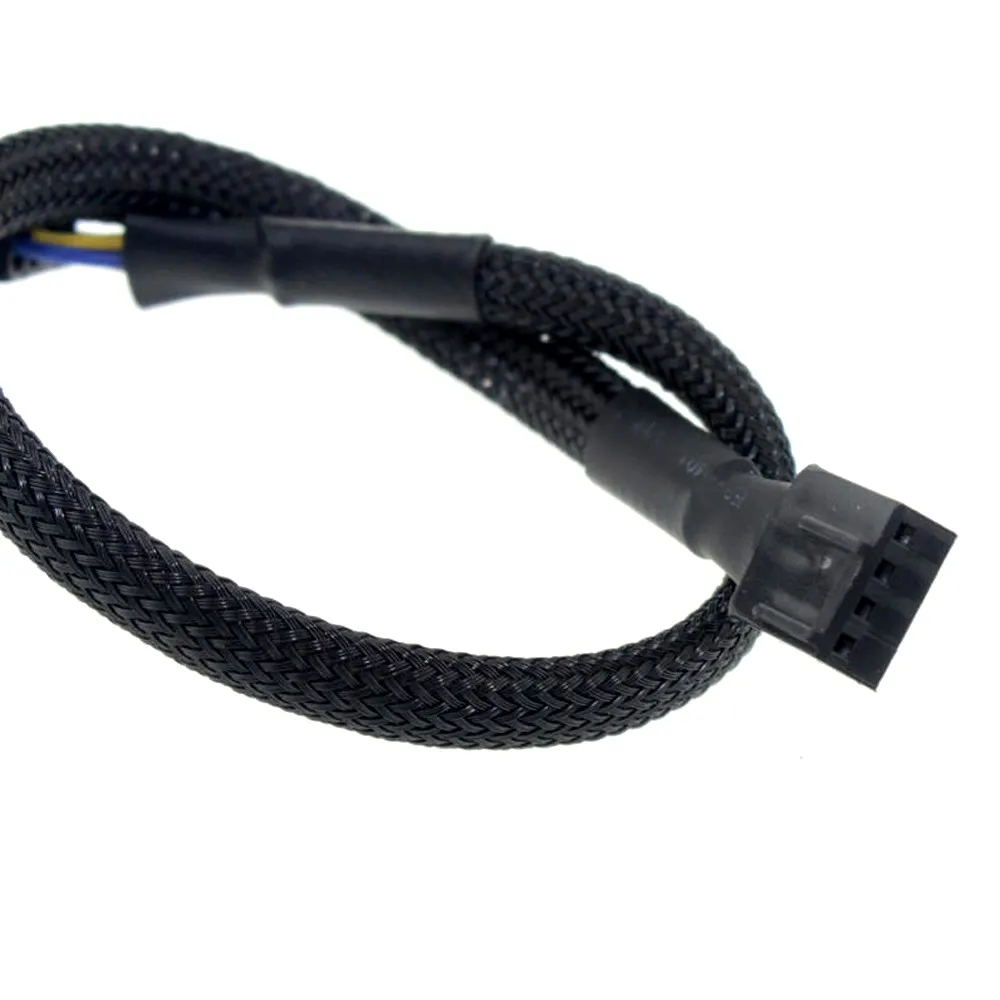 4Pin PWM Fan Splitter Verlengkabel Mouwen Gevlochten Computer PC Fan Power Kabel voor Computer ATX Case 4-Pin/3-Pin Cooling