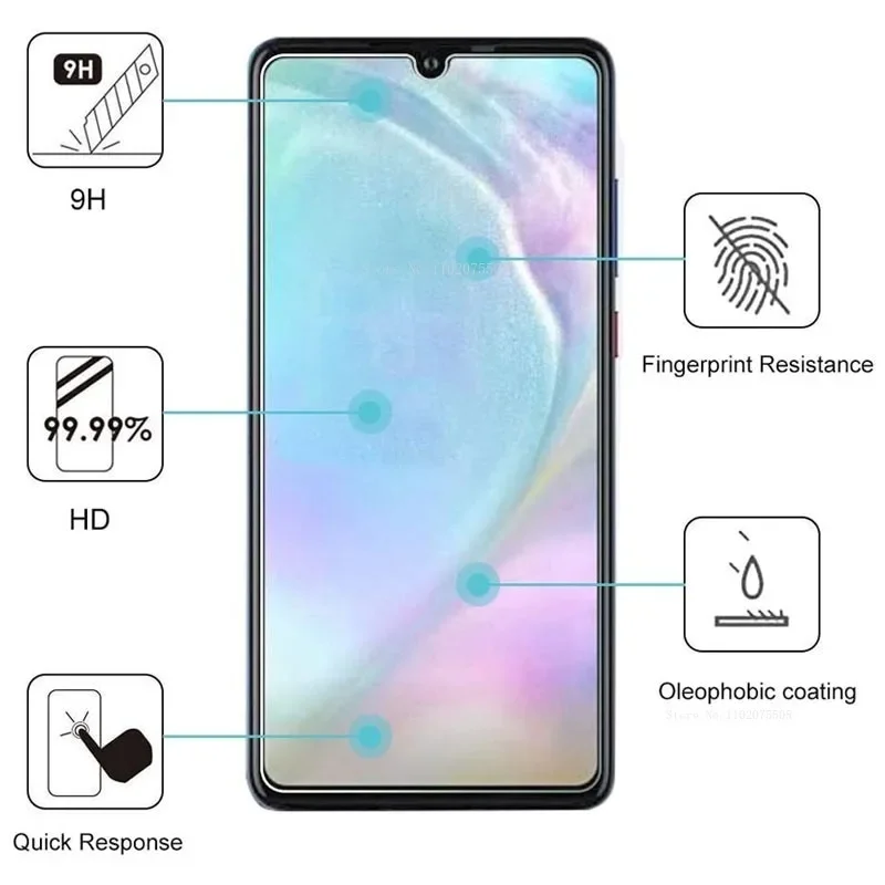 3Pcs Tempered Protective Glass For Huawei P20 Lite Pro P30 P40 P10 Plus Screen Protector For Mate 10 Pro 20 lite Glass Film