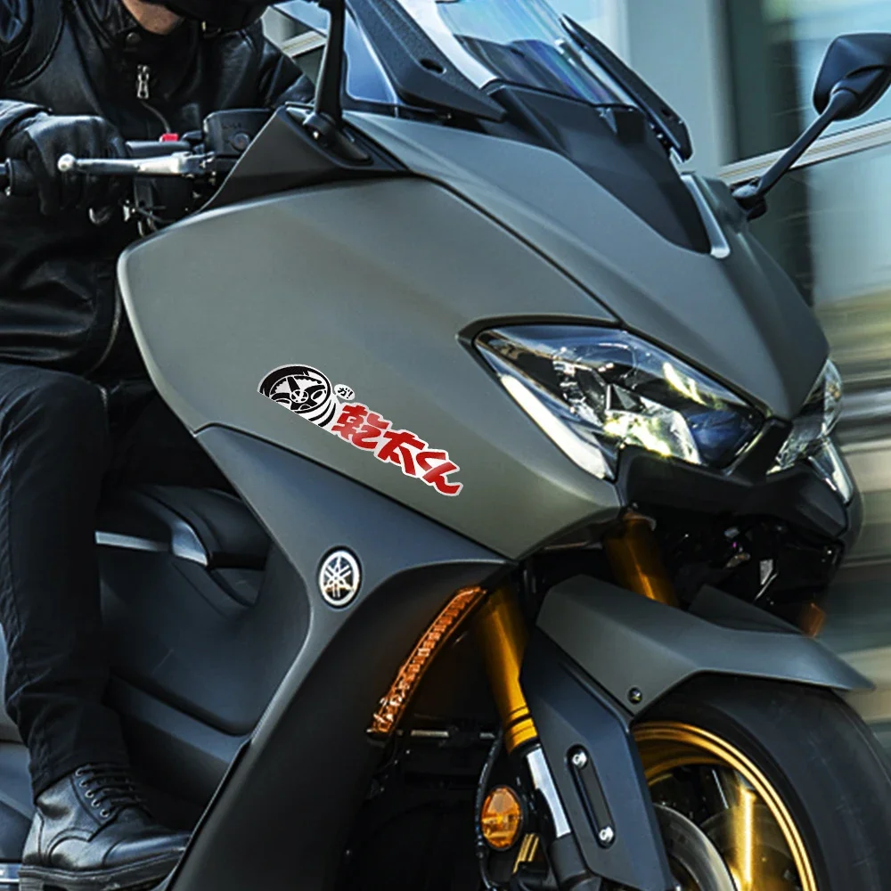 Motorcycle Sticker Japanese Letters Reflective Motorbike Tuning Creative Waterproof Vinyl Film Decals Graffiti Decor Accessories