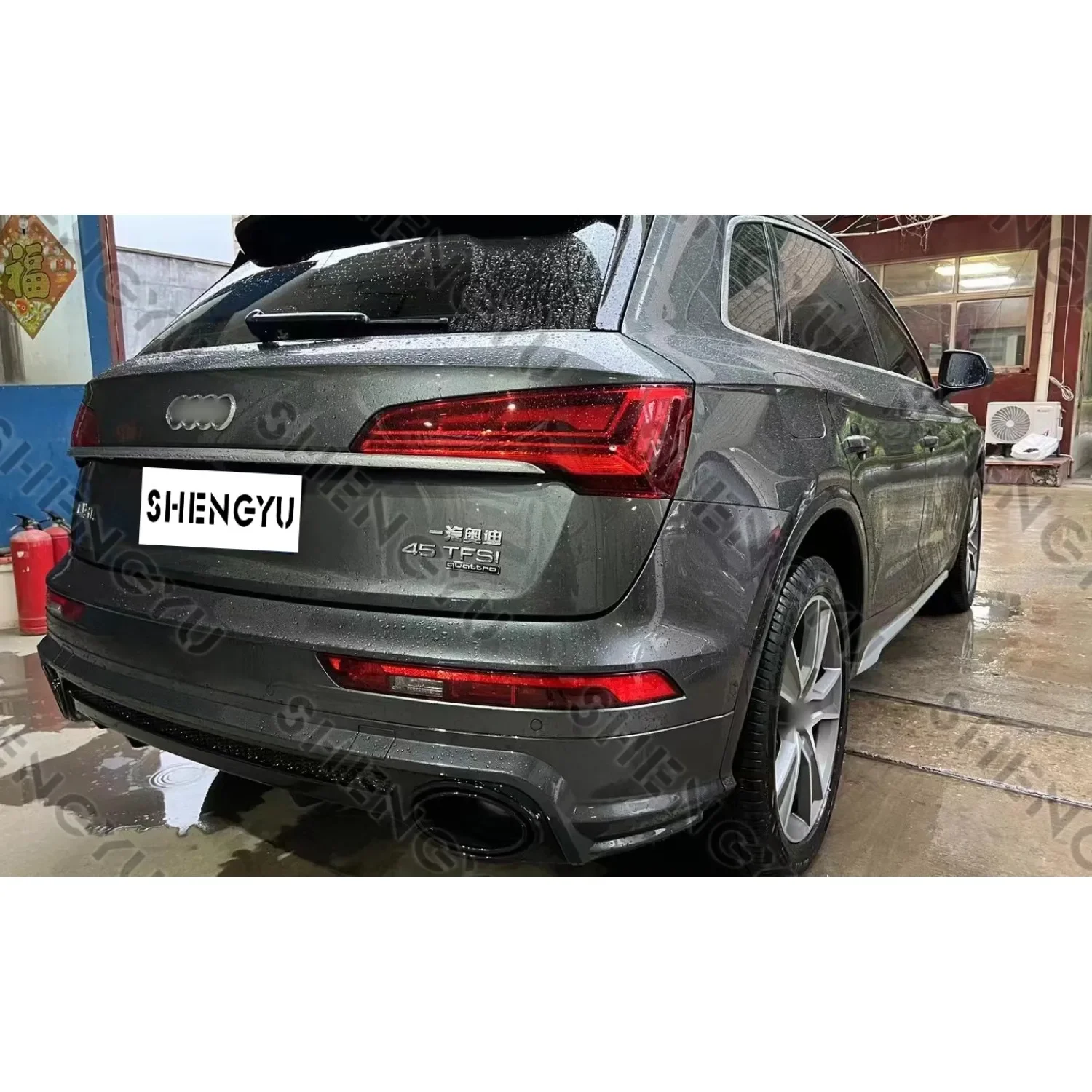 

Автомобильный бампер для Audi Q5 2022, обновление модели RSQ5, автоматические системы кузова, включая передний и задний бампер с решеткой, задний диффузор, брови