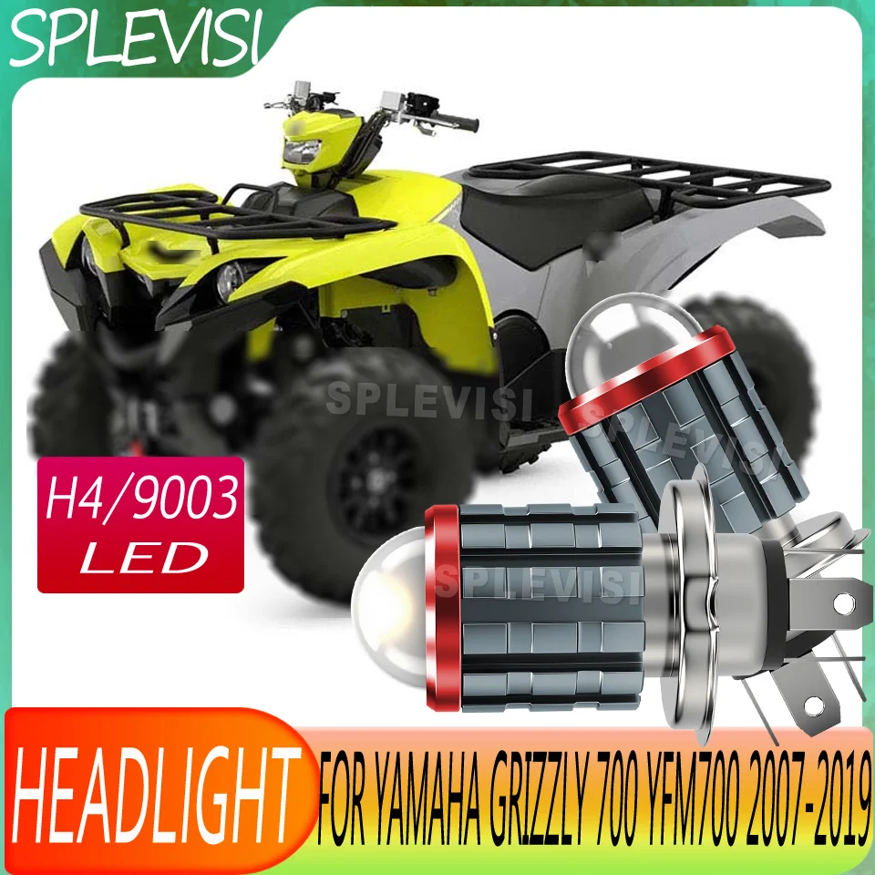 

Easy Installation LED h4 Motorcycle Headlight For Yamaha Grizzly 700 YFM700 2007 2008 2009 2010 2011 2012 2013 2014 2015-2019